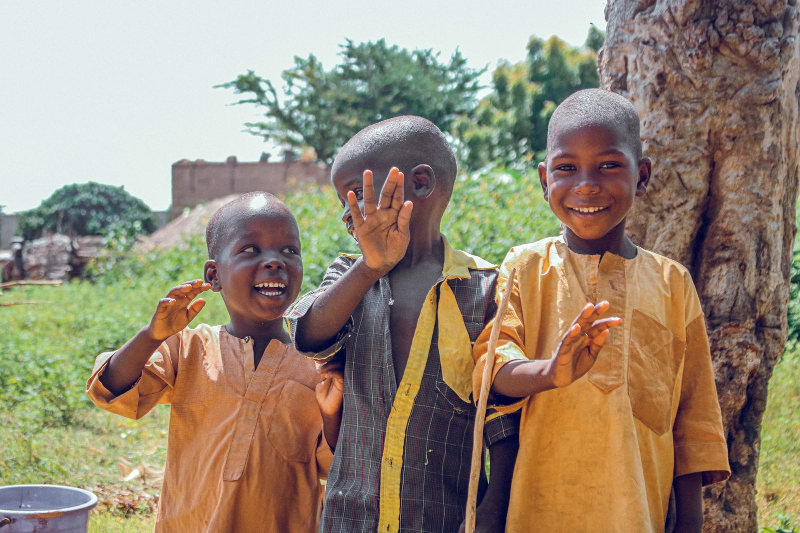 Pearl Quest children together outdoors